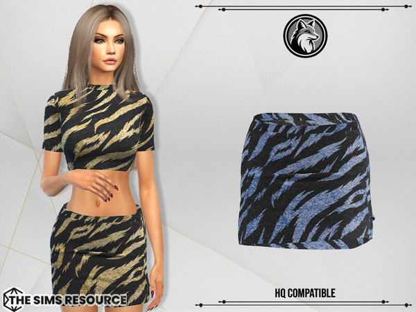 Sims 4 — Krista Set Skirt by ForLima — 4 Colors