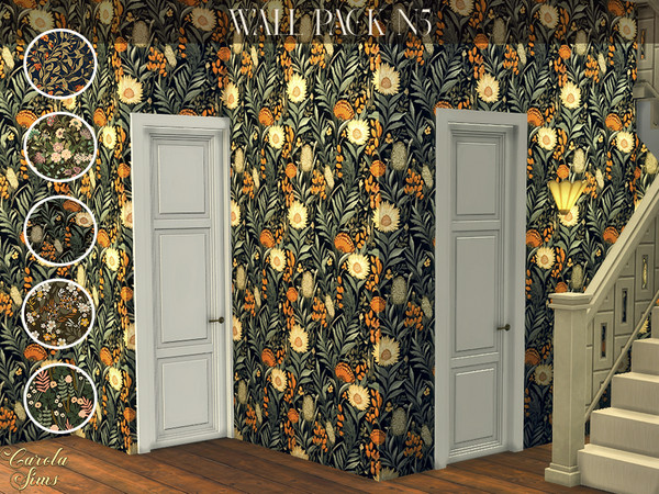 Sims 4 — Wall Pack N5 by xCarolaSimsx — They are found in the Wallpaper category