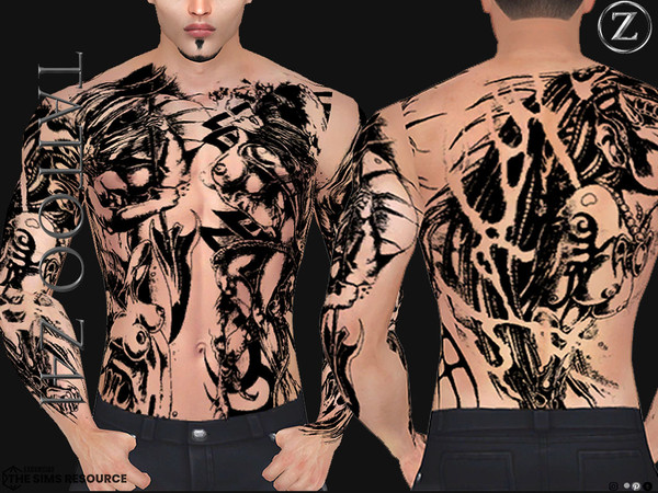 Sims 4 — TATTOO Z41 by ZENX — Base Game