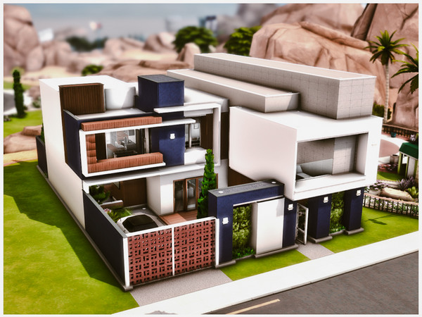 Sims 4 — MM. Modern House 79 by Merin_Martini — My Sims 4 lots some are inspired random pictures that I found on the