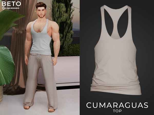 Sims 4 — Cumaraguas (Top) by Beto_ae0 — Men's summer attire, enjoy it