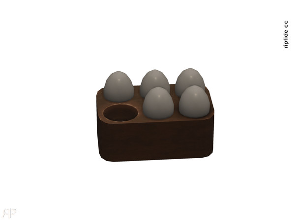 Sims 4 — Riptide CC Mediterranean Kitchen Nook Organic Egg Holder by Riptidecc — Capture the charm of a rustic
