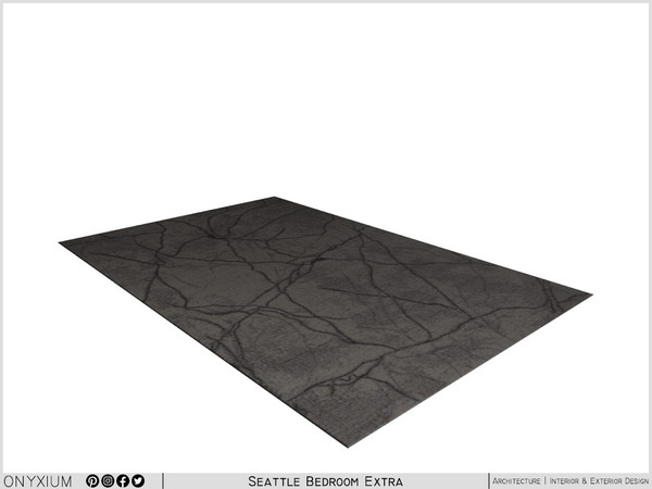 Sims 4 — Seattle Rug by Onyxium — Onyxium@TSR Design Workshop Bedroom Collection - Belong To The 2025 Year
