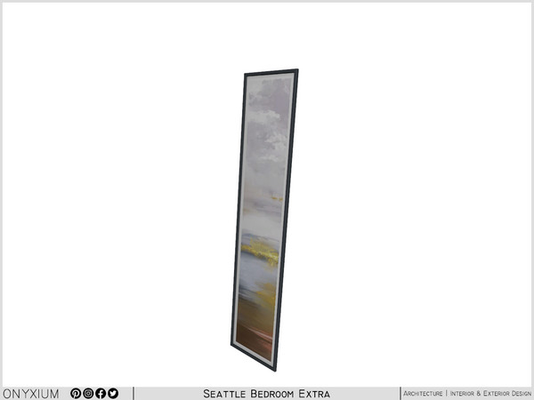 Sims 4 — Seattle Big Painting by Onyxium — Onyxium@TSR Design Workshop Bedroom Collection - Belong To The 2025 Year