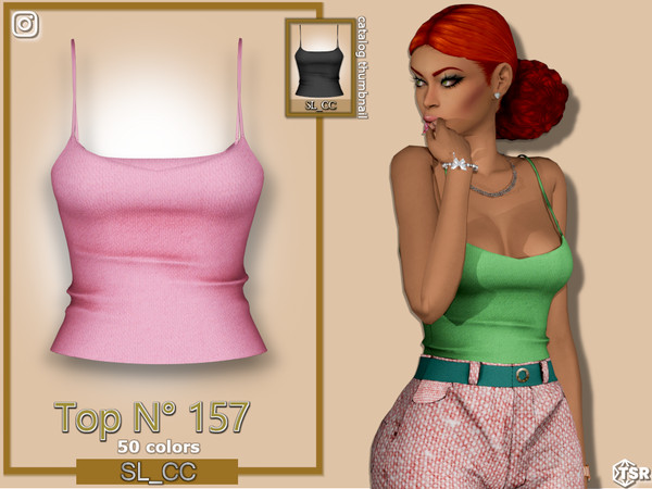 Sims 4 — SL_Top_157 by Mona — -New mesh-