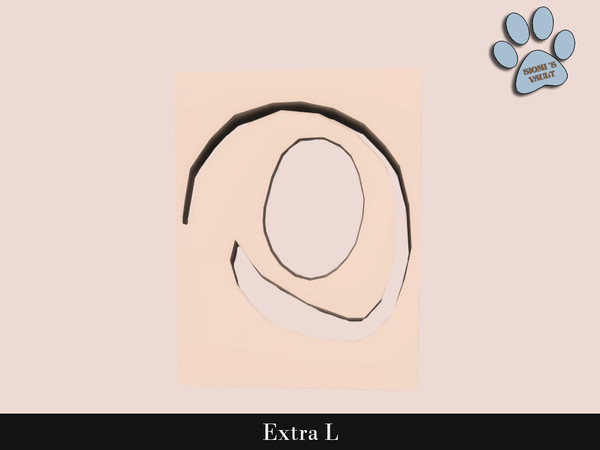 Sims 4 — Extra L- Painting by siomisvault — Extra L Set is a modern style for all kind of rooms! I hope you like it you