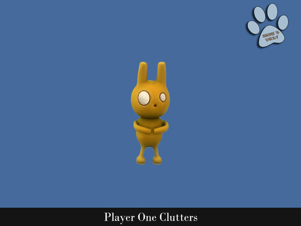 Sims 4 — Player One Clutters - Bunny by siomisvault — This is the second part of Player One set you'll find a lot of cute