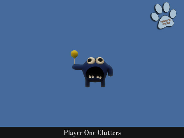 Sims 4 — Player One Clutters - Monster by siomisvault — This is the second part of Player One set you'll find a lot of