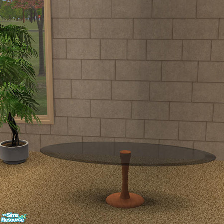 Sims 2 — Long Glass Coffee Table Wood - #339563 by DOT — LongGlass Coffee Table Wood Living Glass Part 3 Long Coffee