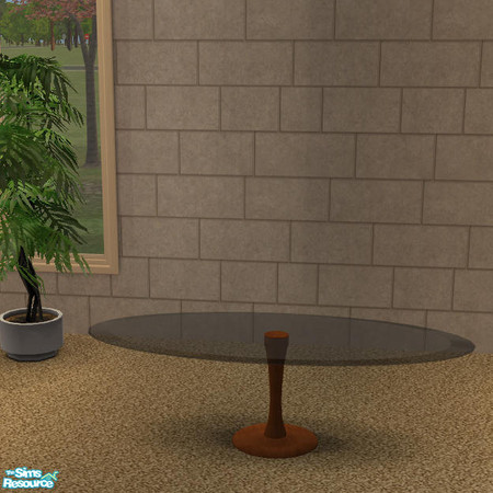 Sims 2 — Long Glass Coffee Table Red Wood - #339563 by DOT — LongGlass Coffee Table RedWood Living Glass Part 3 Long