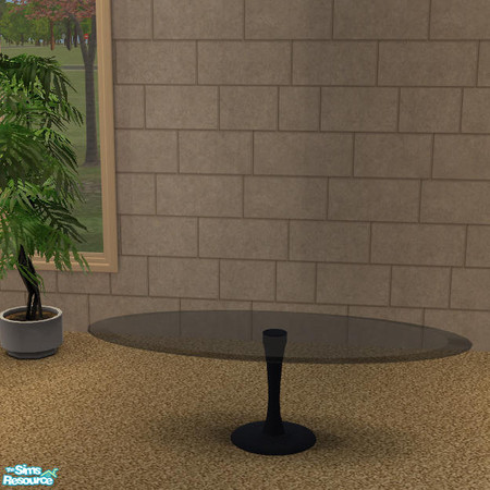 Sims 2 — Long Glass Coffee Table Blk Glass - #339563 by DOT — LongGlass Coffee Table BlackGlass Living Glass Part 3 Long