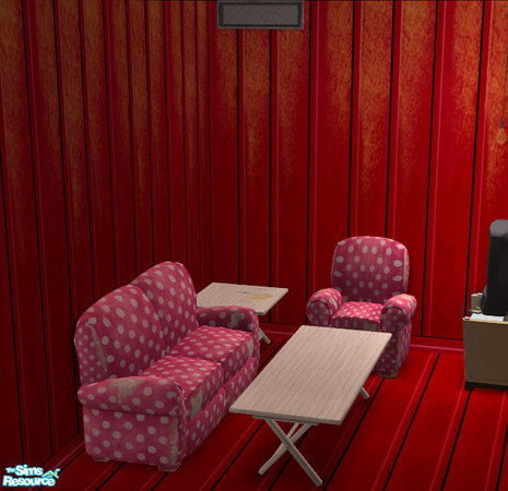 Sims 2 — Long Coffee End Table by DOT — Long Coffee End Table MESH *THIS IS THE BASE MESH* Red Aluminum Stained and