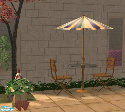 Sims 2 — Glass Top Patio Table Pastel - #339488 by DOT — Glass Top Patio Table Pastel Patio Glass Part 2 *NIGHTLIFE