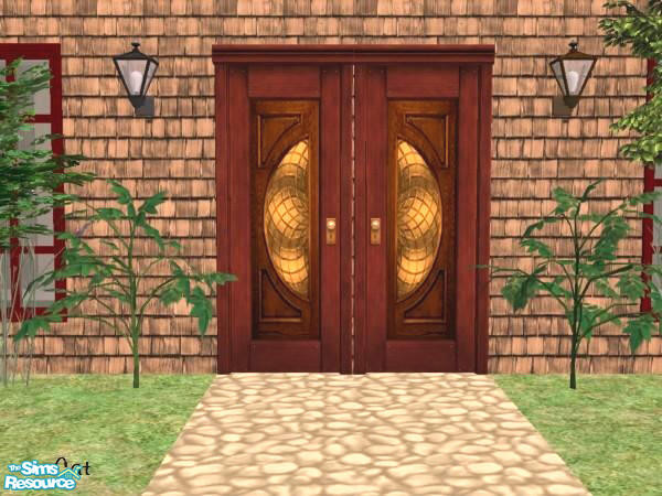 Sims 2 — Beveled Half Moon Door B by cat3cm — by cat