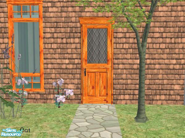 Sims 2 — Open Me Door Pineknot by cat3cm — by cat3cm