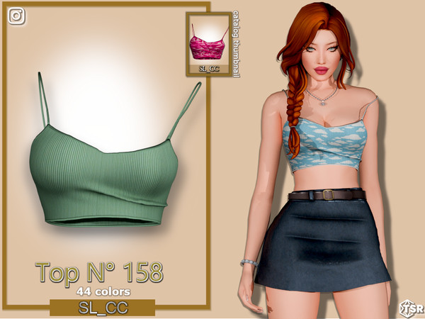 Sims 4 — SL_Top_158 by Mona — -New mesh-