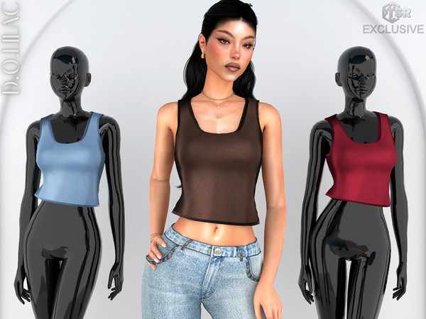 Sims 4 — Silk Satin Top DO0809 by DOLilac — Custom thumbnail