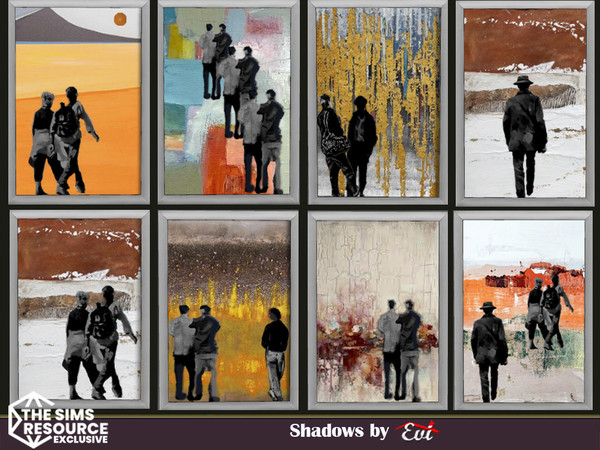 Sims 4 — Shadows by evi — Modern mix art for modern interiors. This is not just a recolouring . It is a synthesis of