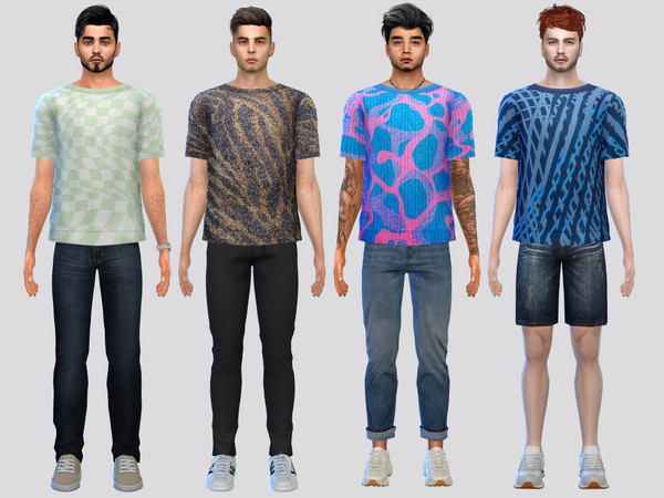 Sims 4 — Analog Tee Shirt by McLayneSims — TSR EXCLUSIVE