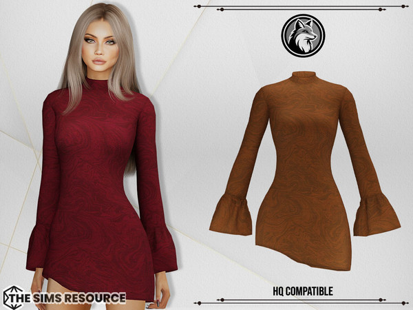 Sims 4 — Flora Dress by ForLima — 6 Colors