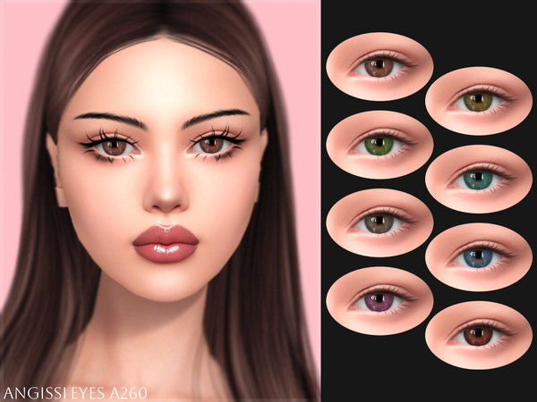 Sims 4 — EYES A260 by ANGISSI — PREVIEWS MADE USING HQ MOD Facepaint category