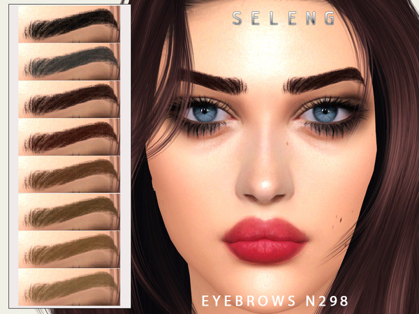Sims 4 — Eyebrows N298 by Seleng — The eyebrows has 21 colours and HQ compatible. Allowed for teen, young adult, adult