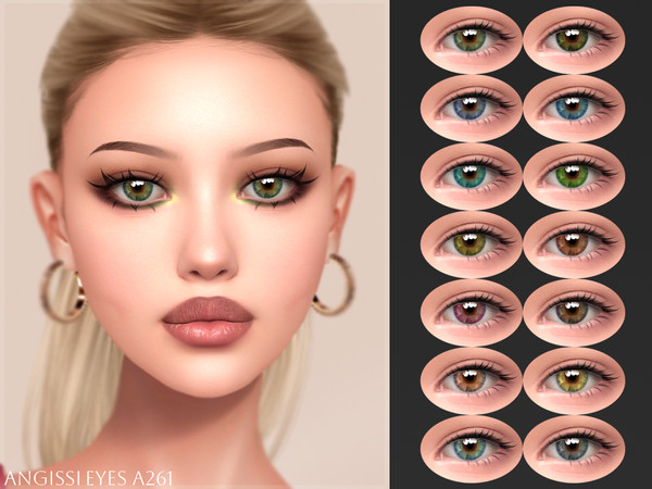 Sims 4 — EYES A261 by ANGISSI — PREVIEWS MADE USING HQ MOD Facepaint category