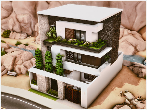 Sims 4 — MM Modern House 85 by Merin_Martini — My Sims 4 lots some are inspired random pictures that I found on the