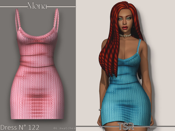 Sims 4 — Dress_122 by Mona — -New mesh-