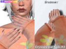 Sims 4 — Crystal Clear Nails N.2 by RowanSmith — hello friends! here you have new nails! this time i made some crystal