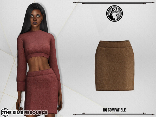 Sims 4 — Bennie Set Skirt by ForLima — 6 Colors