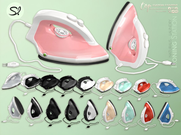 Sims 4 — Naturalis Laundry- Clothes iron by SIMcredible! — Bringing back our all time most downloaded series in 21 years