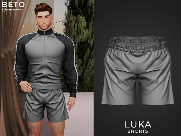 Sims 4 — Luke (Shorts) by Beto_ae0 — Men's sportswear with many colors, enjoy it