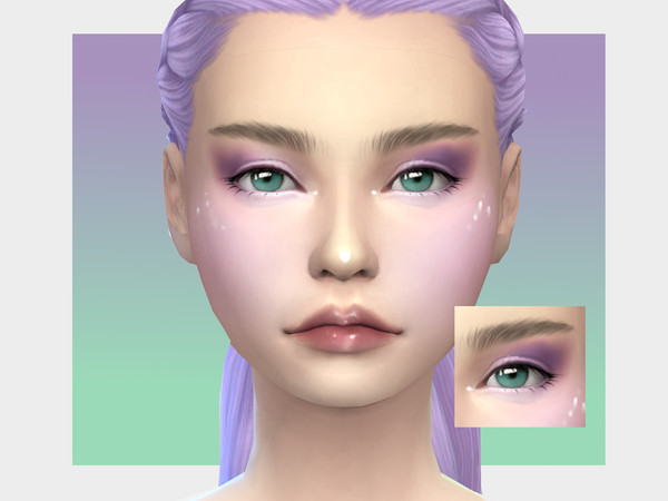 Sims 4 — Sweet Lilac Eyeshadow by Sagittariah — base game compatible, 10 swatches, properly tagged, enabled for all