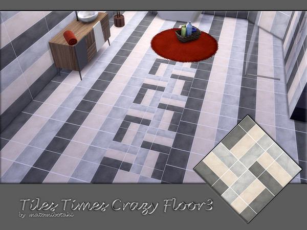 Sims 4 — Tlle Times Crazy Floor3.package by matomibotaki — Why always horizontal stripes? Stripes always have a