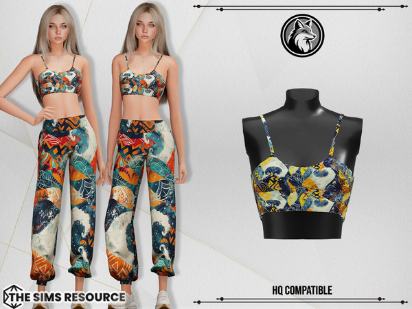 Sims 4 — Sky Set Top by ForLima — 4 Colors