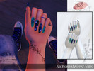 Sims 4 — Enchanted Forest Nails by RowanSmith — hello friends! here you have new nails! this time i made some enchanted