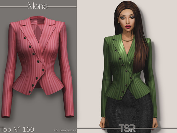 Sims 4 — Top_160 by Mona — -New mesh-