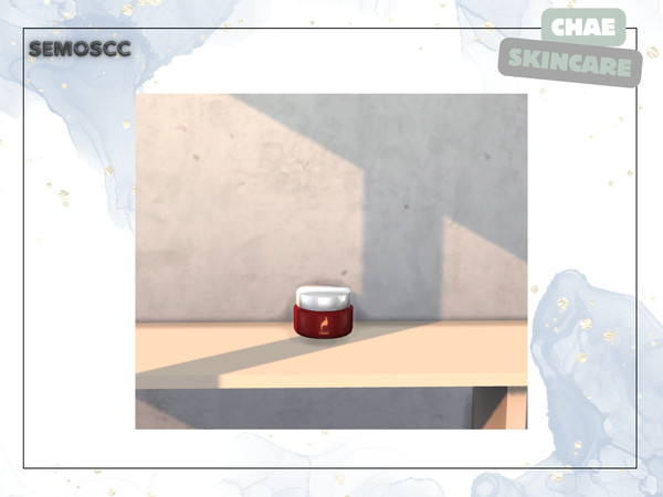 Sims 4 — [SCC] Chae Night Cream by semoscc — A complete skincare set with mirror :)