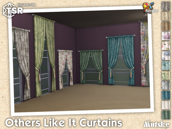 Sims 4 — Others Like it Recolors Curtains by Mutske — Whilst some will opt for the minimalist approach to life and