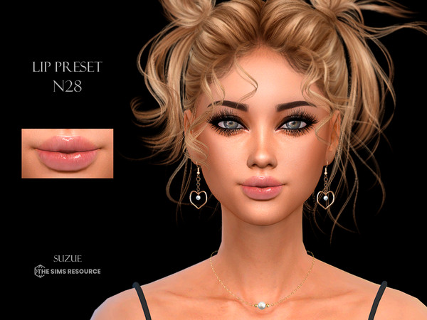 Sims 4 — Lip Preset N28 by Suzue — New Preset (Suzue)