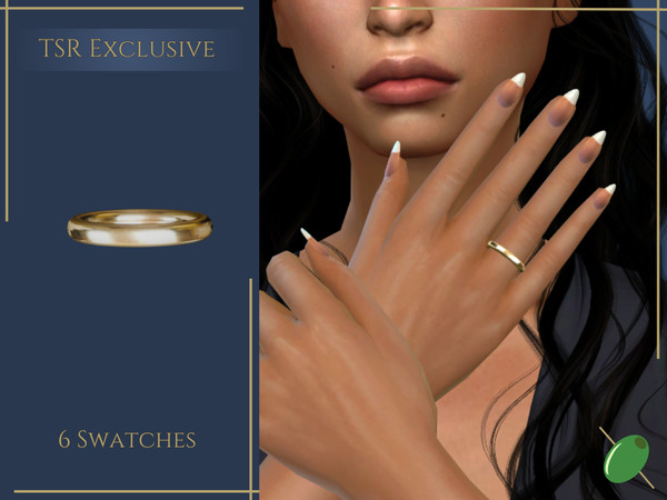 Sims 4 — I Do Wedding Band (Right Hand) by Pitted0live — Simple classic wedding band for the right hand Custom catalog