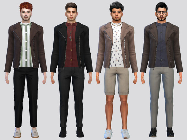 Sims 4 — The Reverend Jacket by McLayneSims — TSR EXCLUSIVE