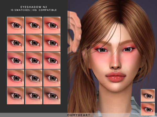 Sims 4 — Eyeshadow N2 by ohmyheart — -15 Swatches