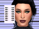 Sims 4 — Arsenic Eyeliner by hathwall — A first stab at an eyeliner look inspired by the Twitch streamer dippedinpoison