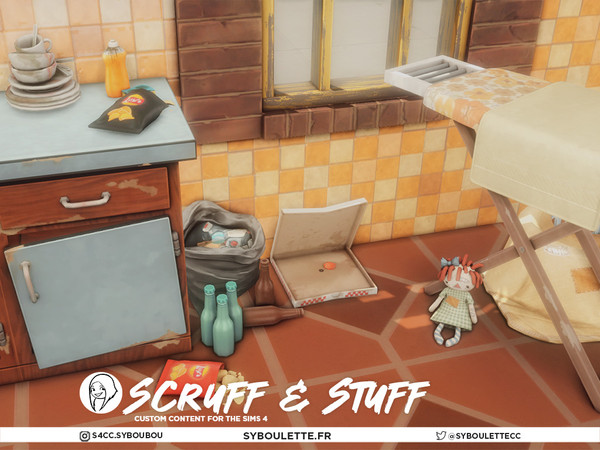 Sims 4 — Scruff & Stuff - Rag coat | cloth rack hanger cheap chipped by Syboubou — Scruff and Stuff is the spiritual