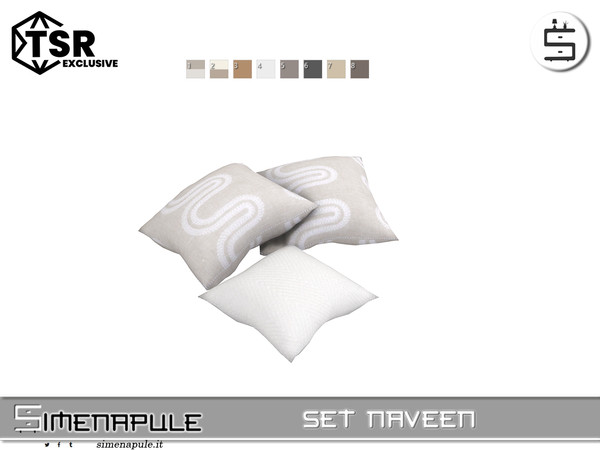 Sims 4 — [SeN4] Set Naveen - Cushions by Simenapule — Set NaveenSet NaveenSet NaveenSet Naveen