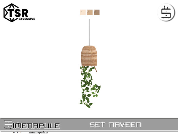 Sims 4 — [SeN4] Set Naveen - Hanging Plant 02 by Simenapule — Set NaveenSet NaveenSet NaveenSet Naveen