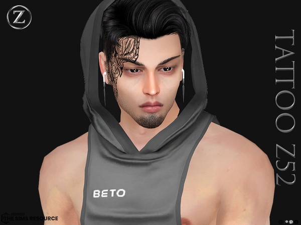 Sims 4 — TATTOO Z52 by ZENX — Base Game