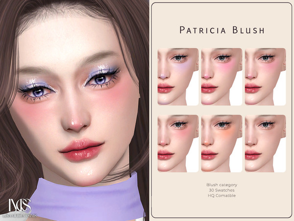 Sims 4 — Patricia Blush by Lisaminicatsims — -Blush category -HQ comatble -30 swatches